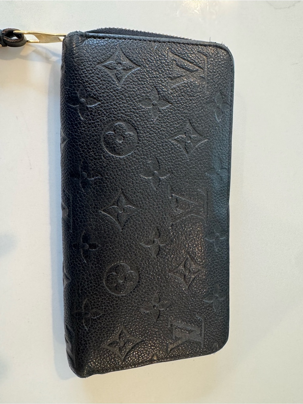 Louis Vuitton Black Monogram Empreinte Zippy Wallet – Authentic